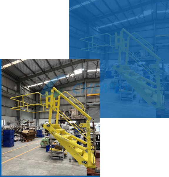 Retractable Access Platform – Folding Stairs