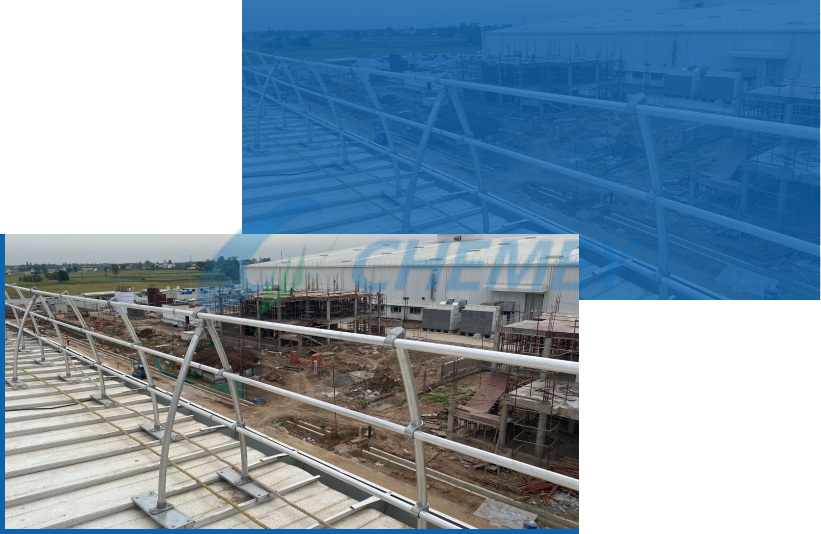 Safety Railing for Metal Roof