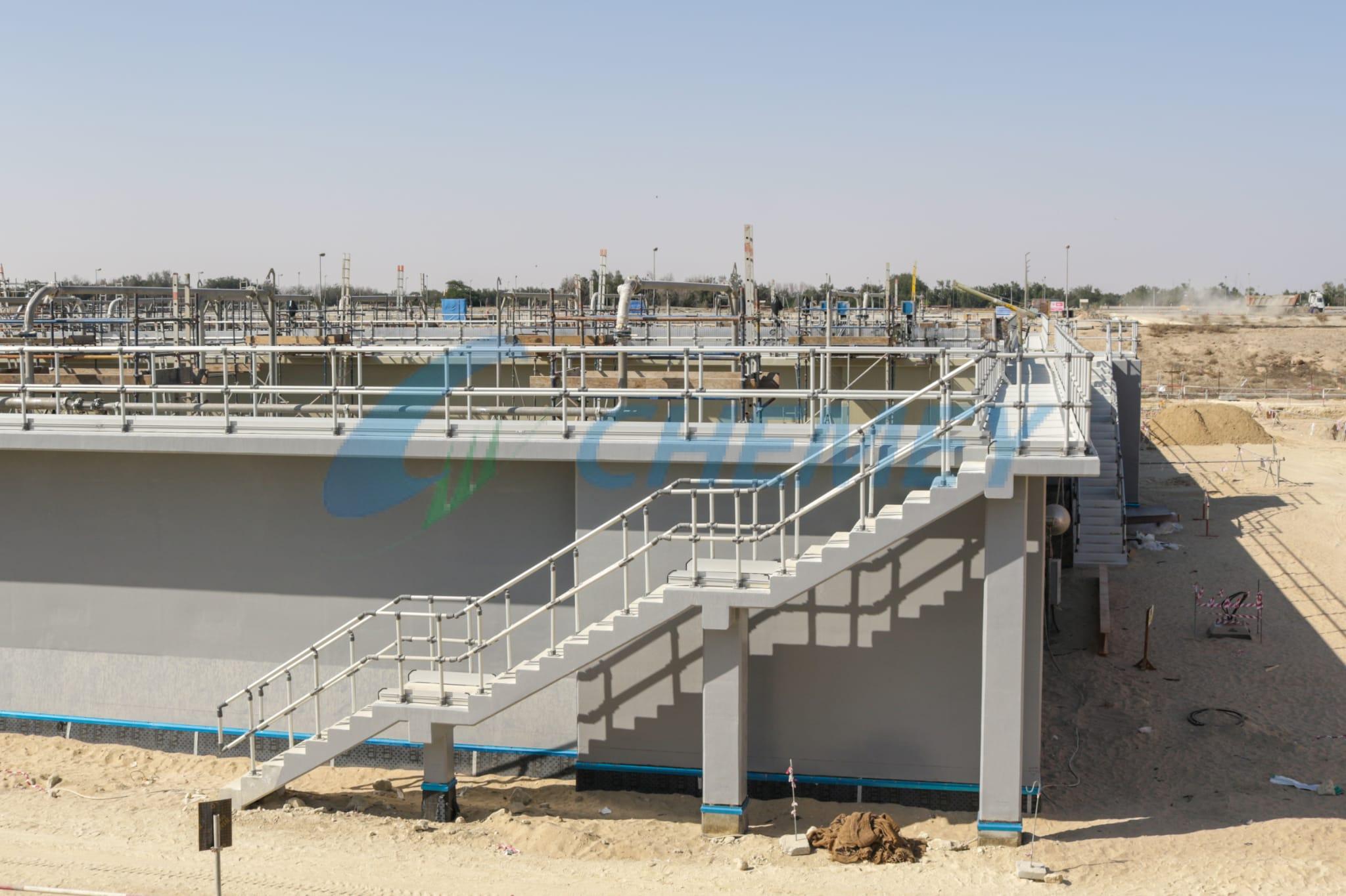 SEWAGE TREATMENT PLANT 5650 MTR PERIMETER GUARD RAIL IN KSA