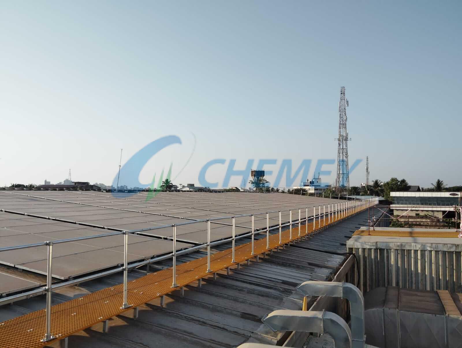 Safety Railing for Metal Roof