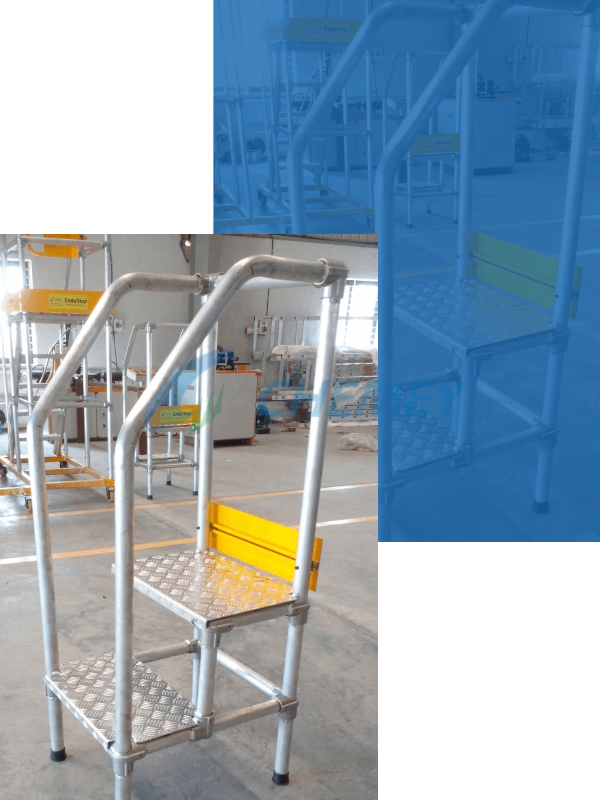 Work Platform with Handrails