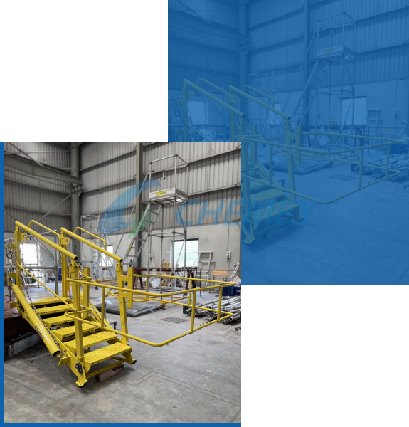 Retractable Access Platform – Folding Stairs