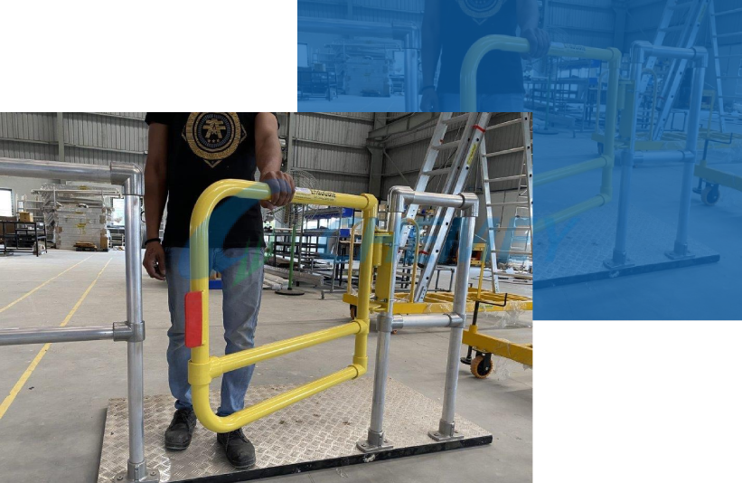 Self-Closing Safety Gates for Industrial Use | Chemey