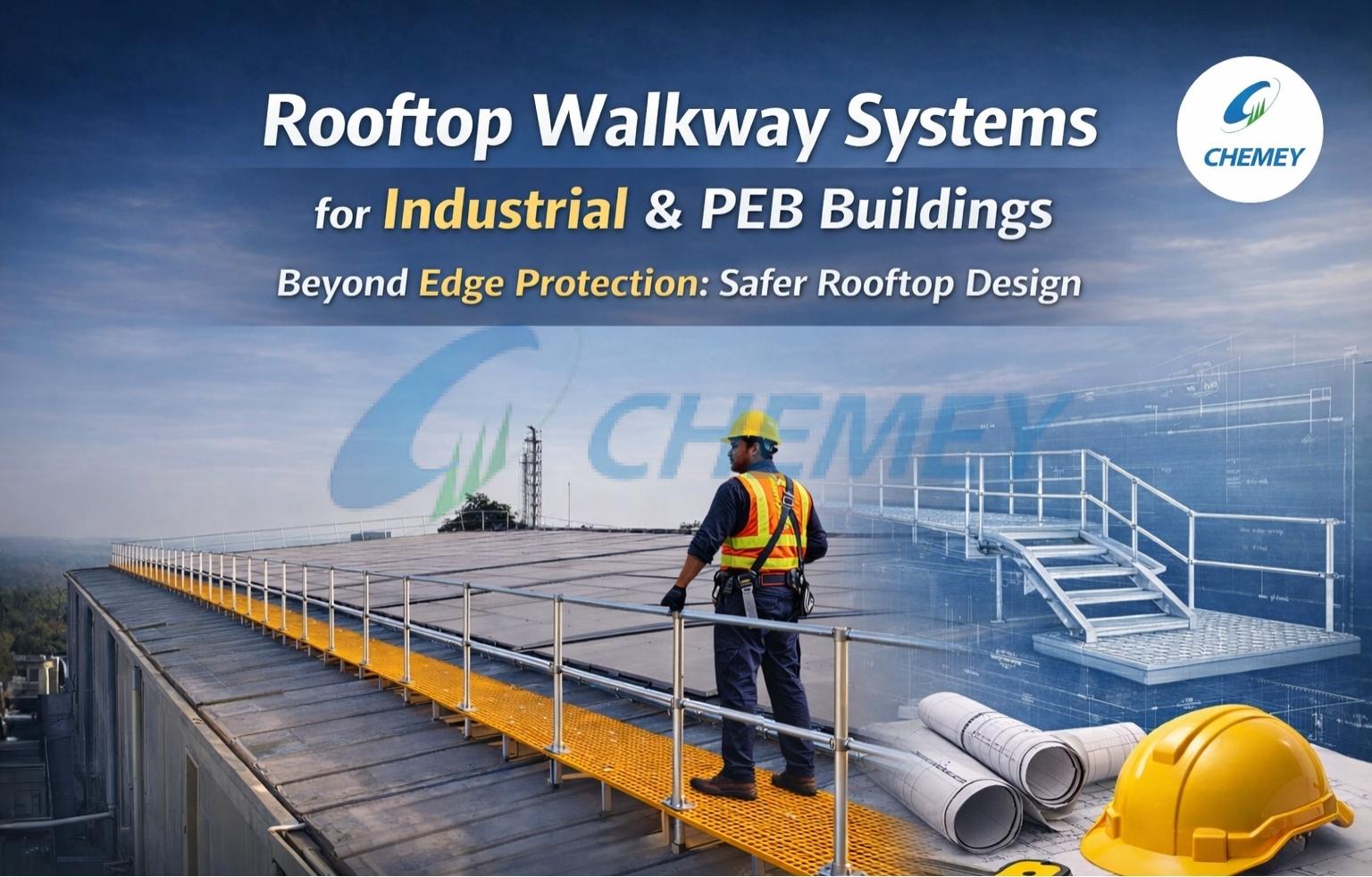 Beyond Edge Protection: Engineering Safe RooftopWalkways for Industrial & PEB Facilities