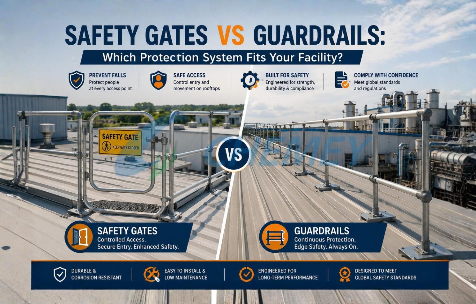 Safety Gates vs Guardrails: Which Protection System Fits Your Facility?