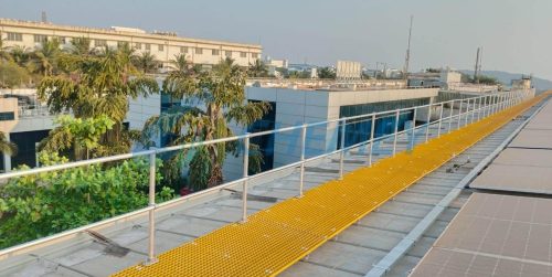 Safety Railing for Metal Roof