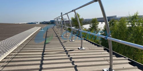 Product Safety Railing for Metal Roof